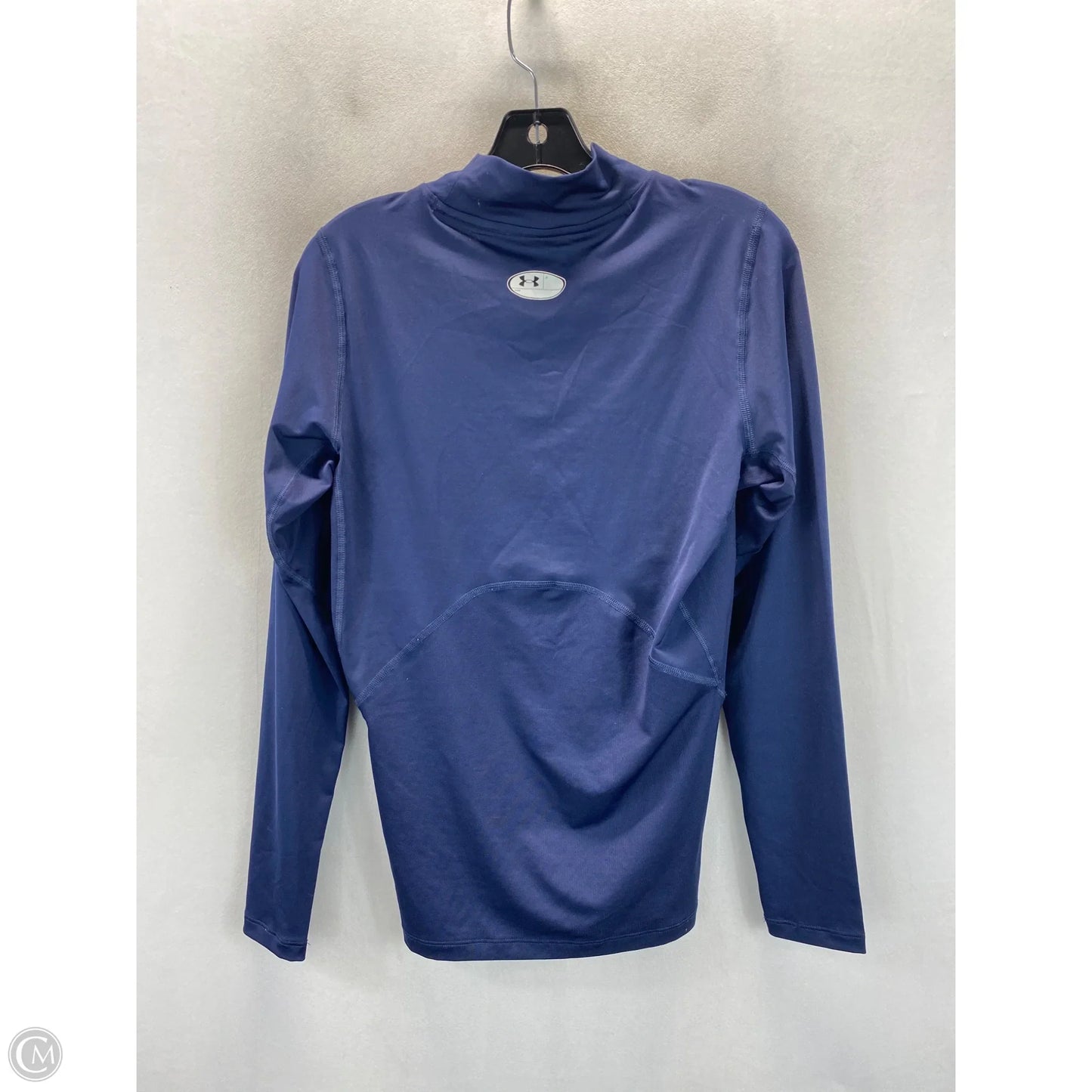 Athletic Top Long Sleeve Crewneck By Under Armour In Blue, Size: L