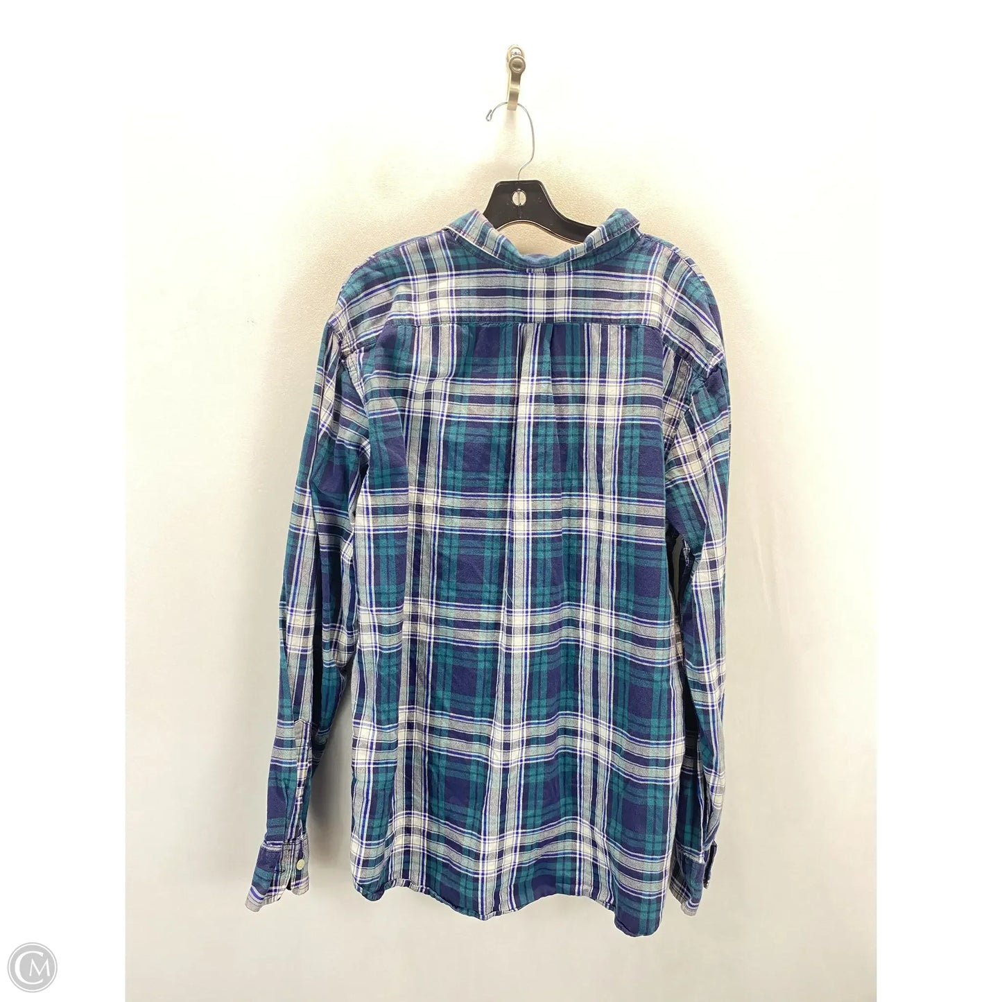 Top Long Sleeve By Old Navy In Plaid Pattern, Size: 2x