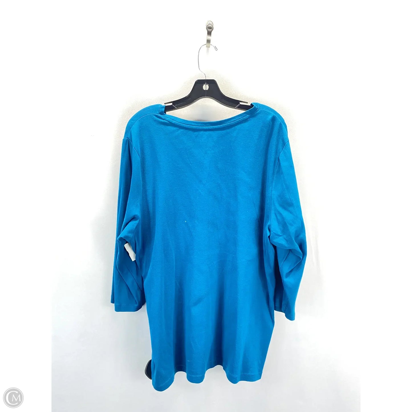 Top 2pc 3/4 Sleeve By St Johns Bay In Blue, Size: 2x