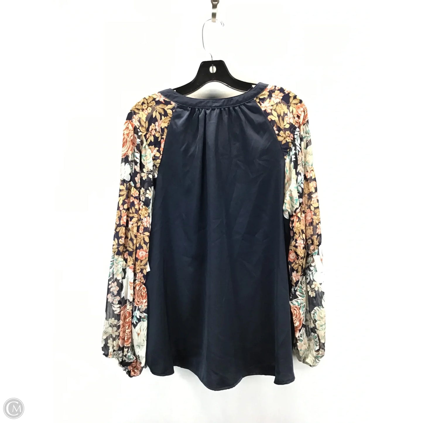 Top Long Sleeve By Umgee In Navy, Size: M