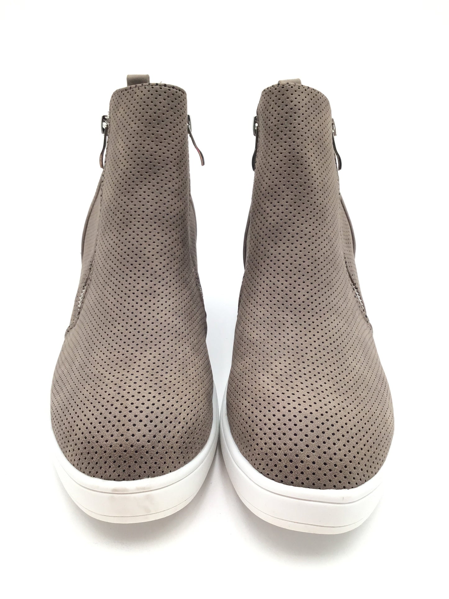 Boots Ankle Heels By Journee In Grey, Size: 12