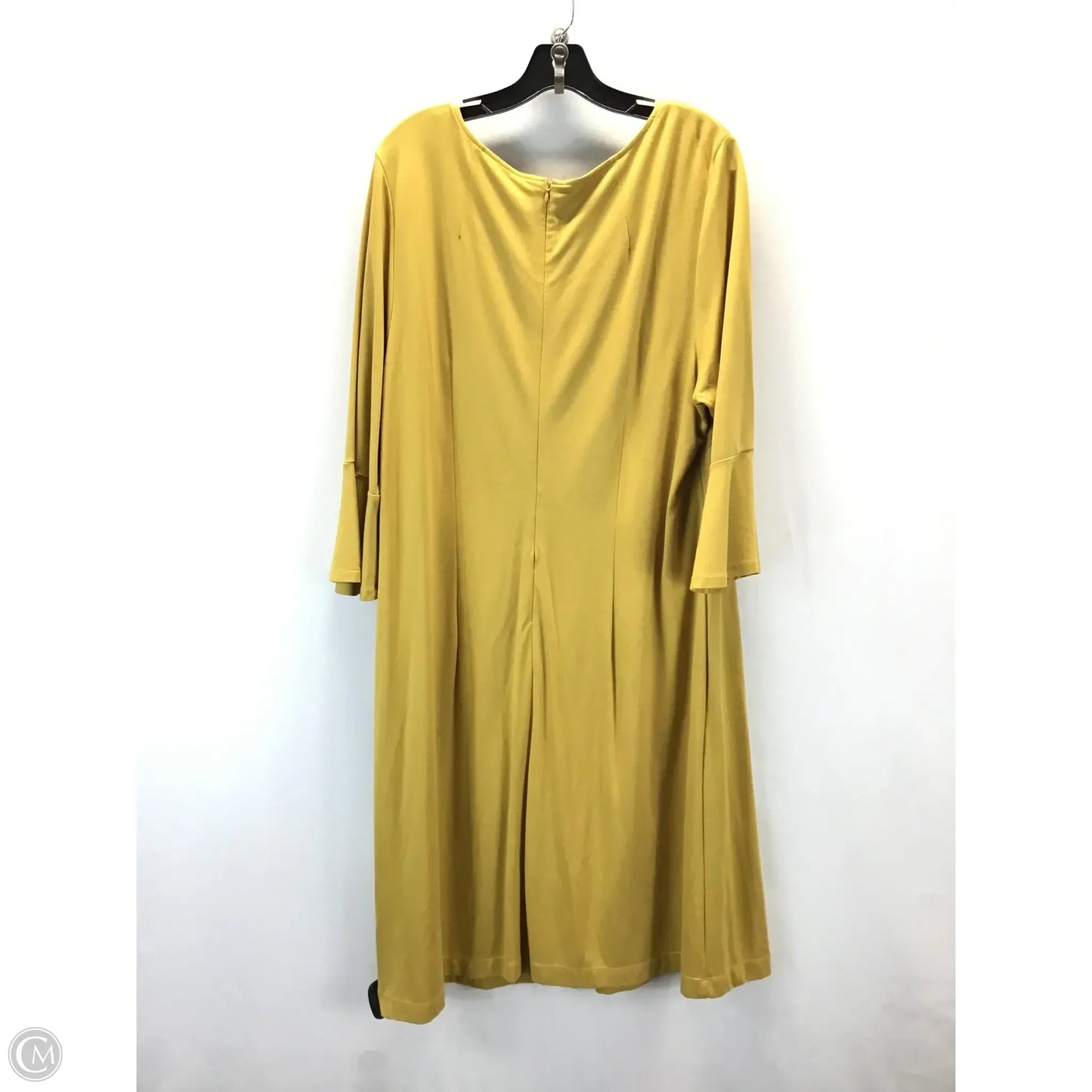 Dress Casual Midi By Sharagano In Yellow, Size: 1x