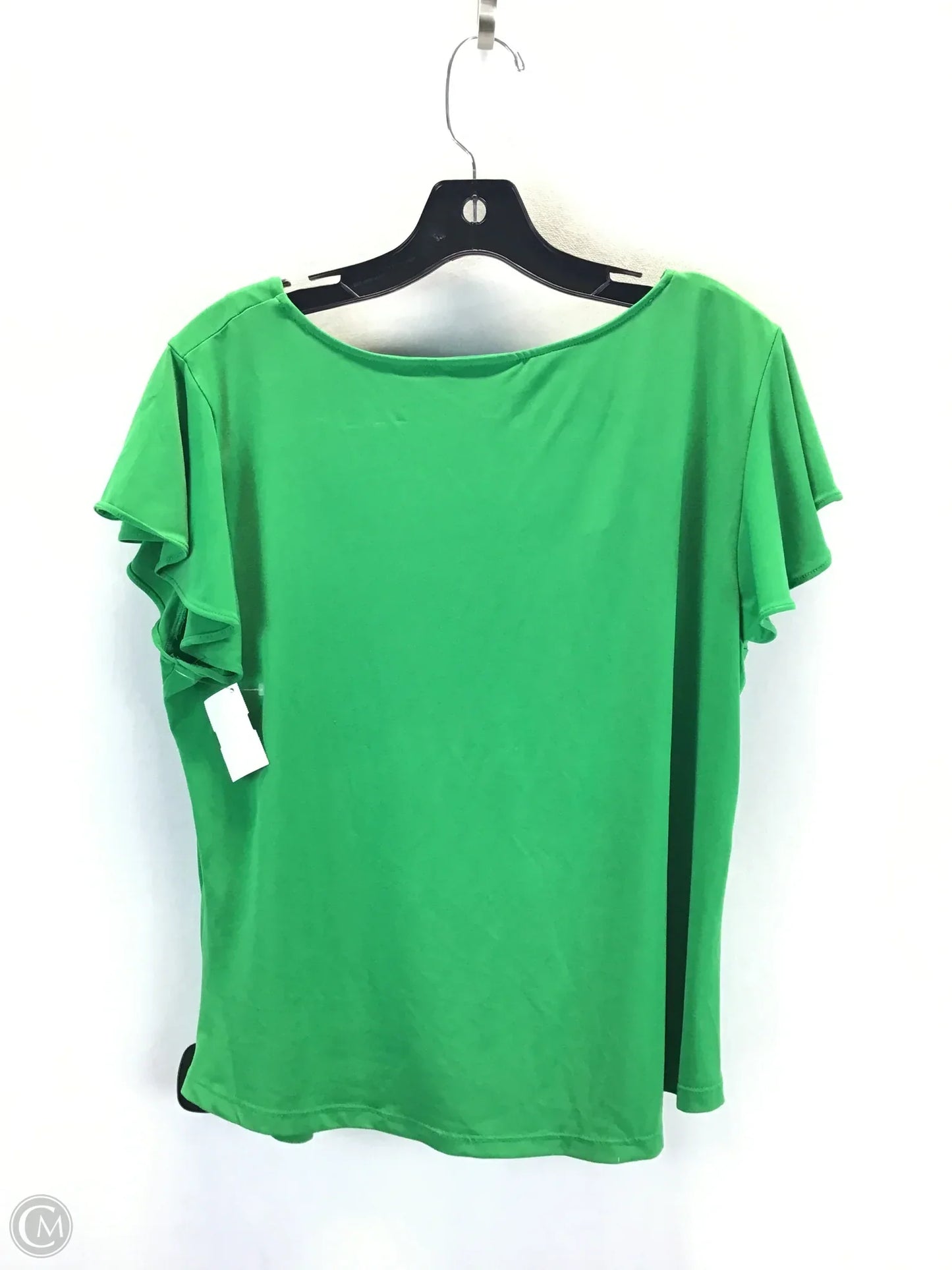 Top Short Sleeve Basic By New York And Co In Green, Size: L