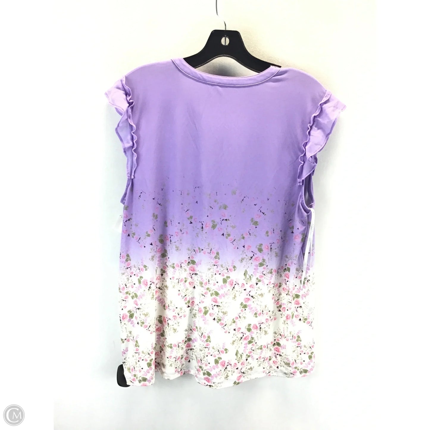 Top Sleeveless By Calvin Klein In Purple, Size: Xl