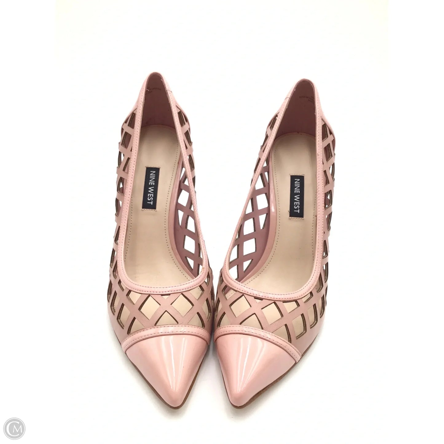 Sandals Heels Platform By Nine West In Pink, Size: 9