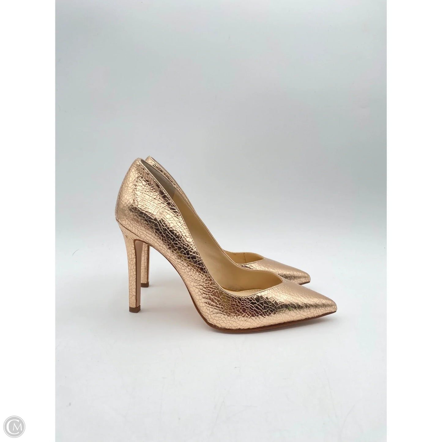 Sandals Heels Stiletto By Jessica Simpson In Rose Gold, Size: 6.5