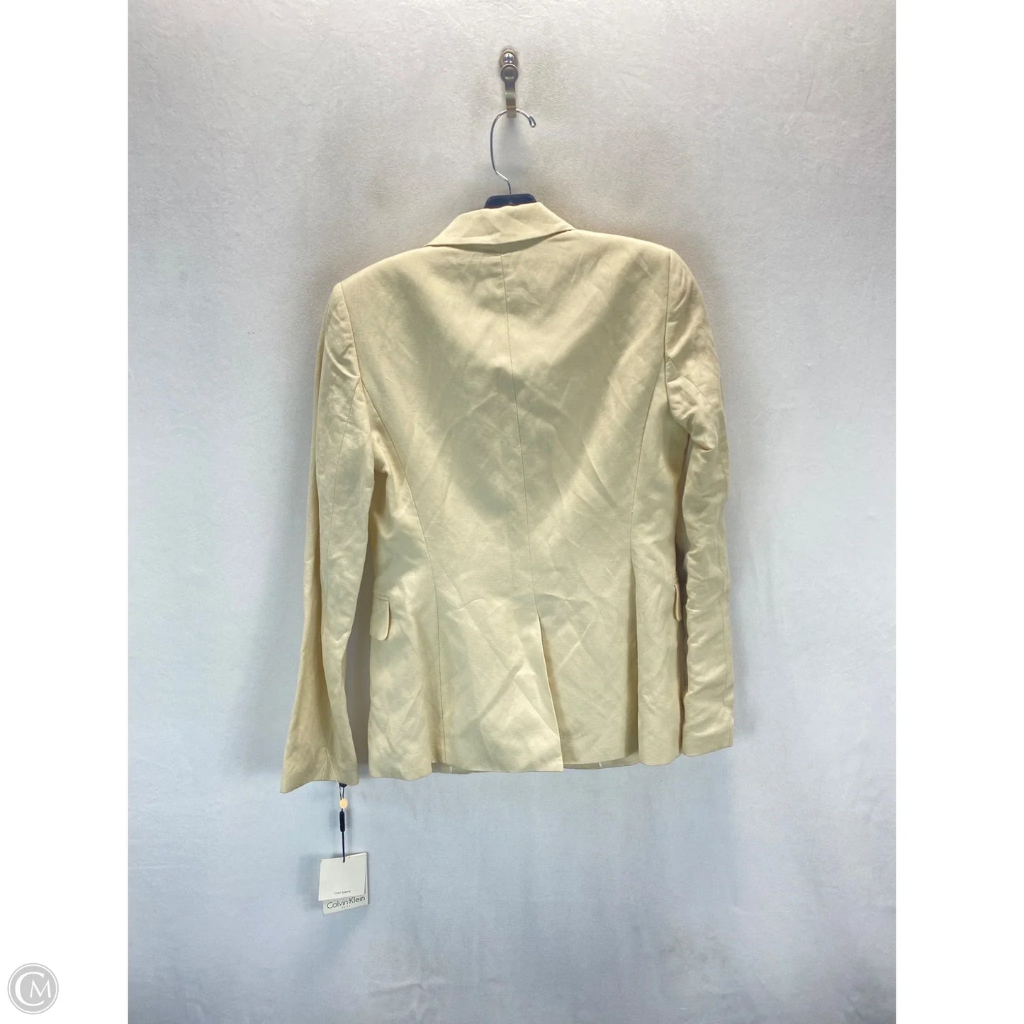 Blazer By Calvin Klein In Beige, Size: 2