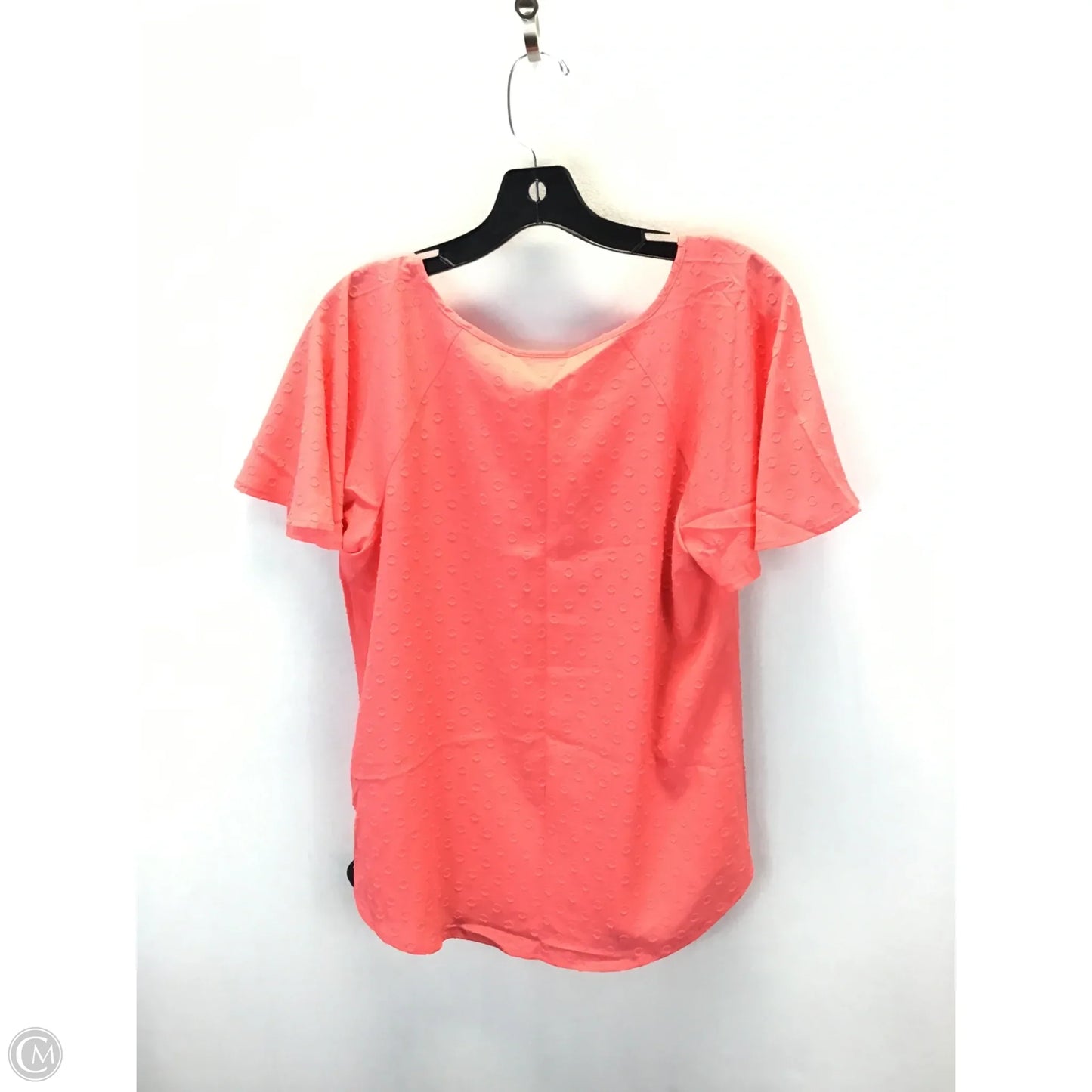 Top Short Sleeve By Apt 9 In Orange, Size: M