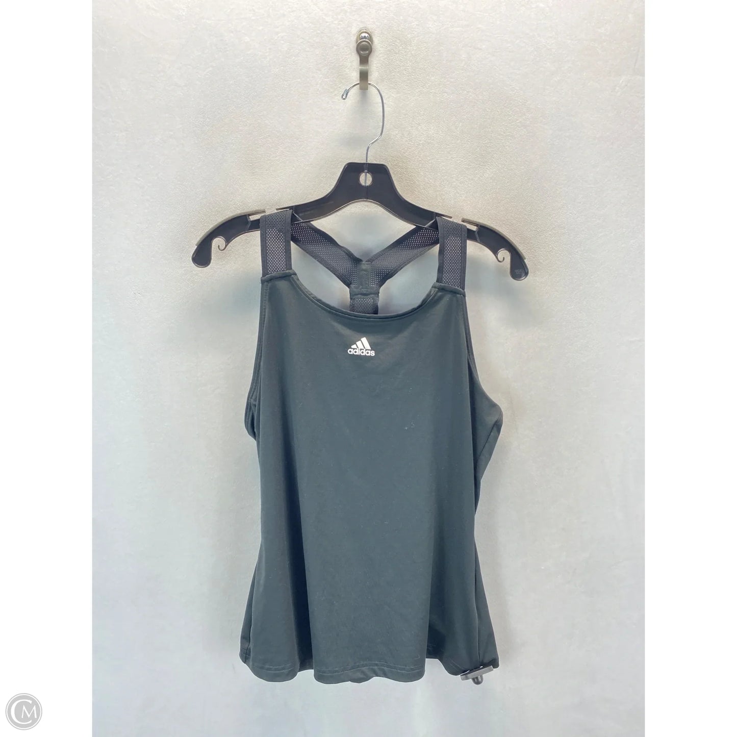 Athletic Tank Top By Adidas In Black, Size: M
