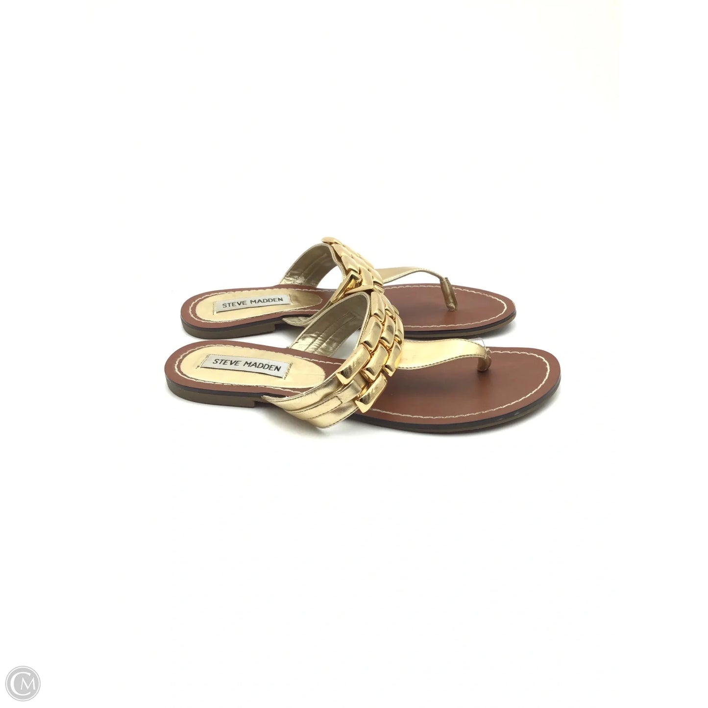 Sandals Flats By Steve Madden In Gold, Size: 7