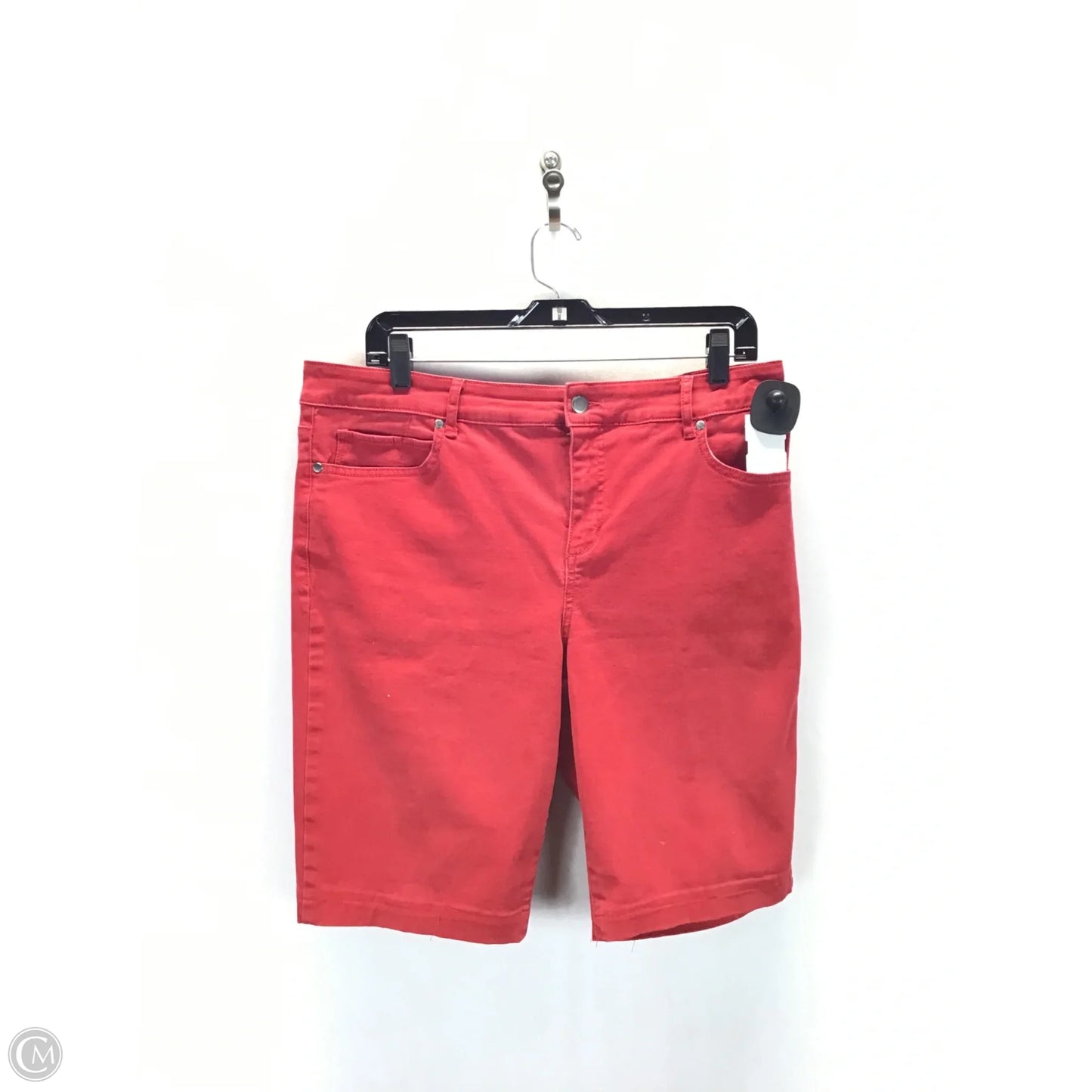 Capris By Bandolino In Red Denim, Size: 12