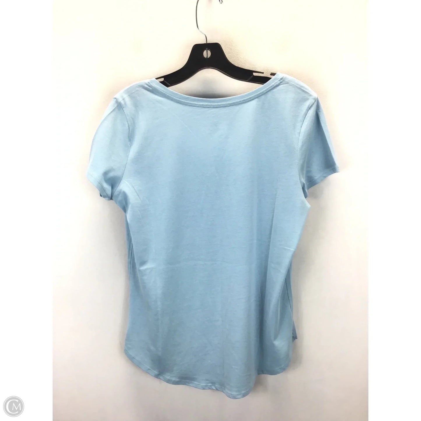 Top Short Sleeve Basic By New York And Co In Blue, Size: M