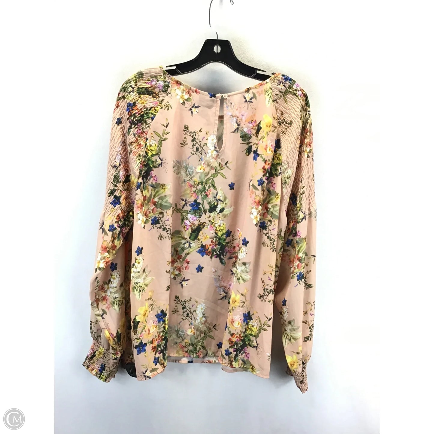 Blouse Long Sleeve By Worthington In Floral Print, Size: 2x