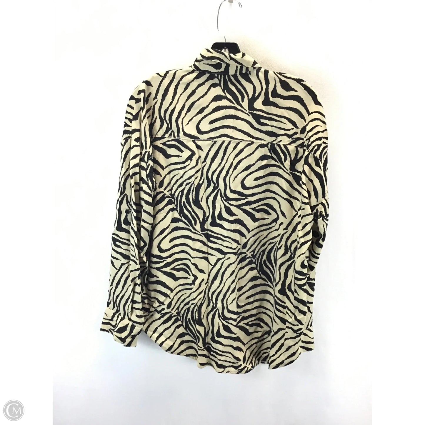 Top Long Sleeve By Fashion Nova In Animal Print, Size: S