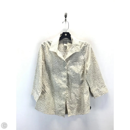 Jacket Other By Chicos In Animal Print, Size: Xs