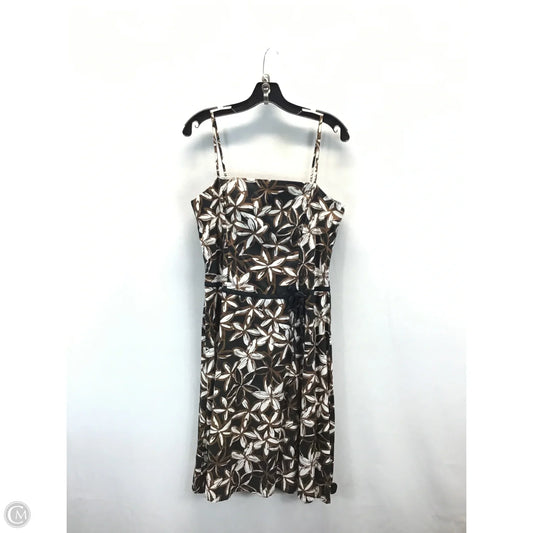 Dress Casual Midi By New York And Co In Black & Brown, Size: 14
