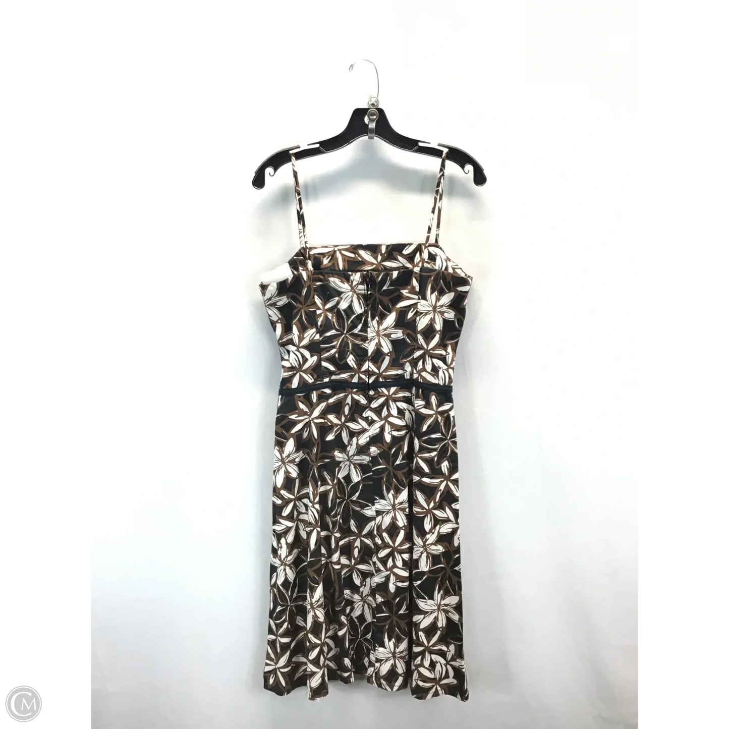Dress Casual Midi By New York And Co In Black & Brown, Size: 14