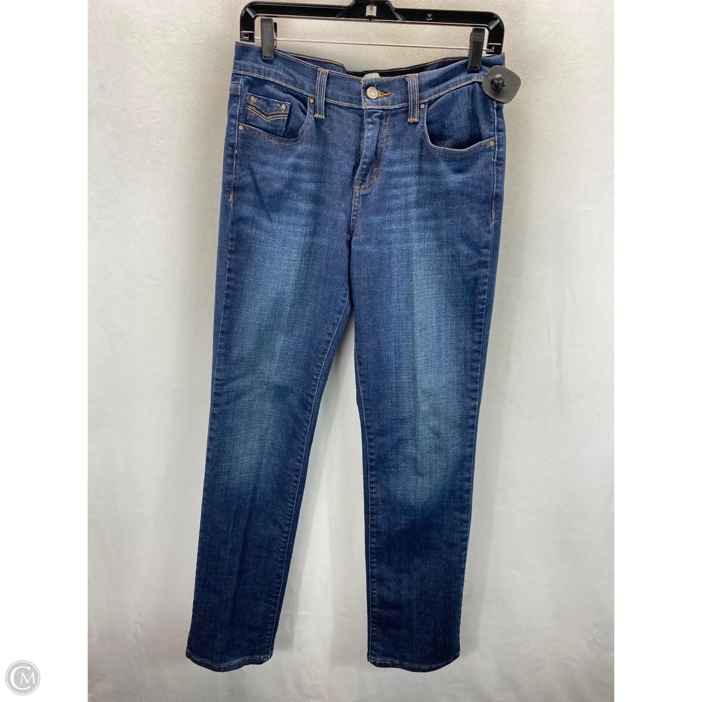 Jeans Straight By Levis In Blue Denim, Size: 6