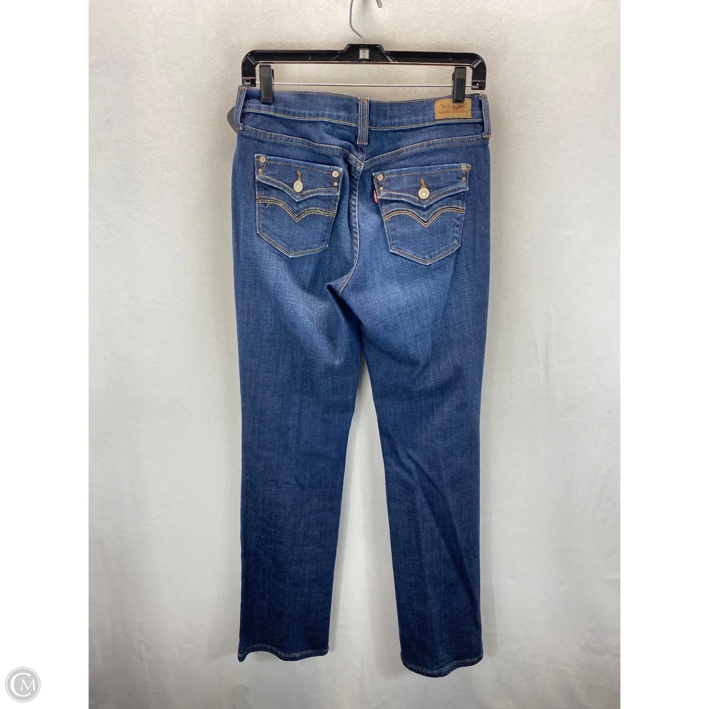 Jeans Straight By Levis In Blue Denim, Size: 6