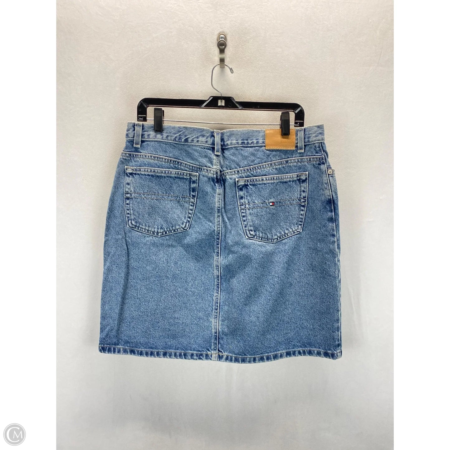 Skirt Midi By Tommy Hilfiger In Blue Denim, Size: 14