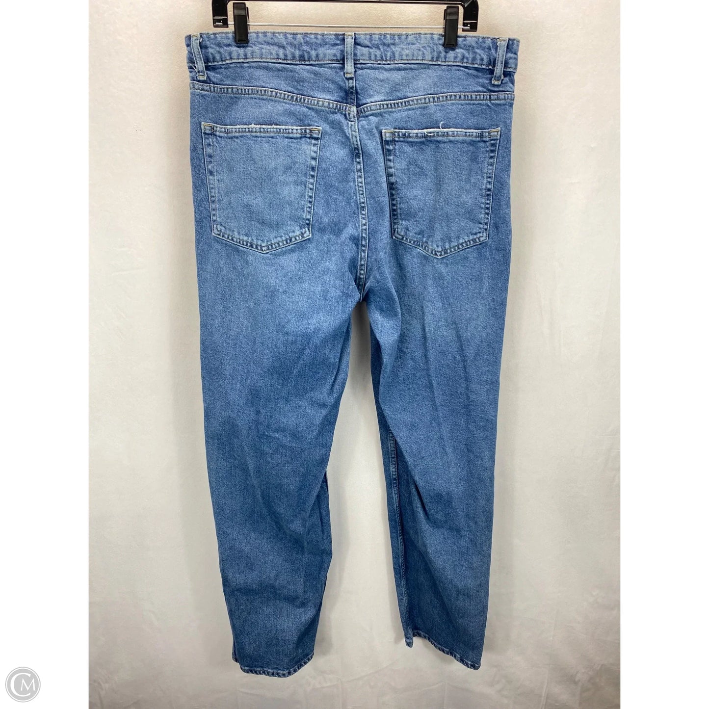 Jeans Boyfriend By Divided In Blue Denim, Size: 16
