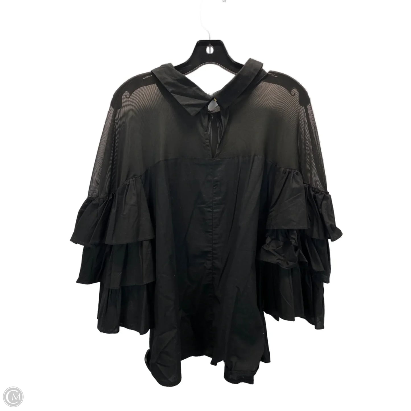 Top Short Sleeve By Clothes Mentor In Black & Red, Size: 2x