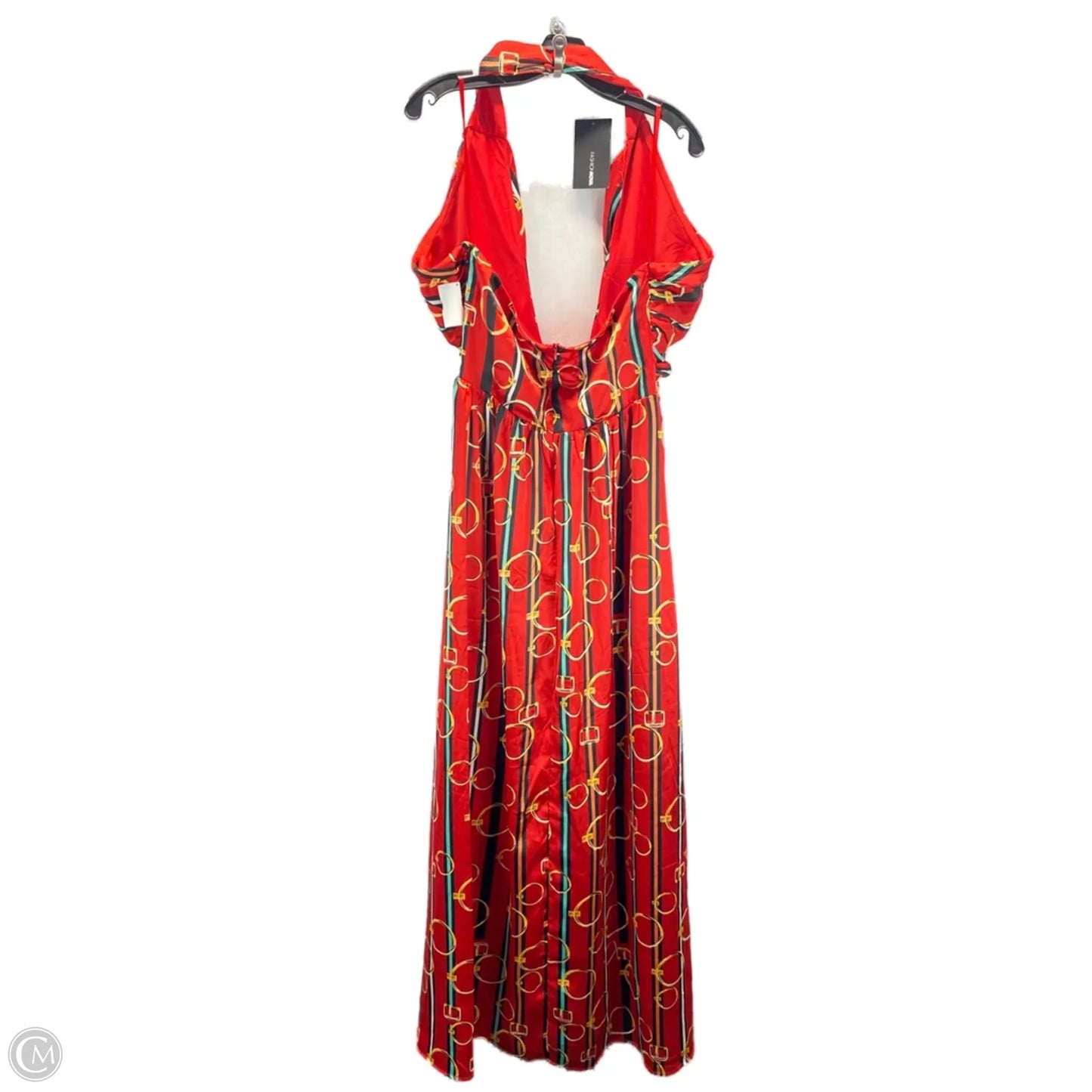 Romper By Fashion Nova In Black & Red, Size: L