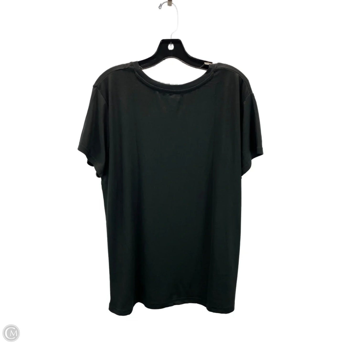 Top Short Sleeve Basic By St Johns Bay In Black, Size: 3x