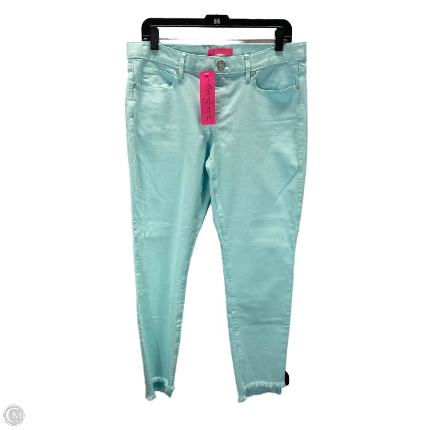 Jeans Designer By Lilly Pulitzer In Aqua, Size: 12