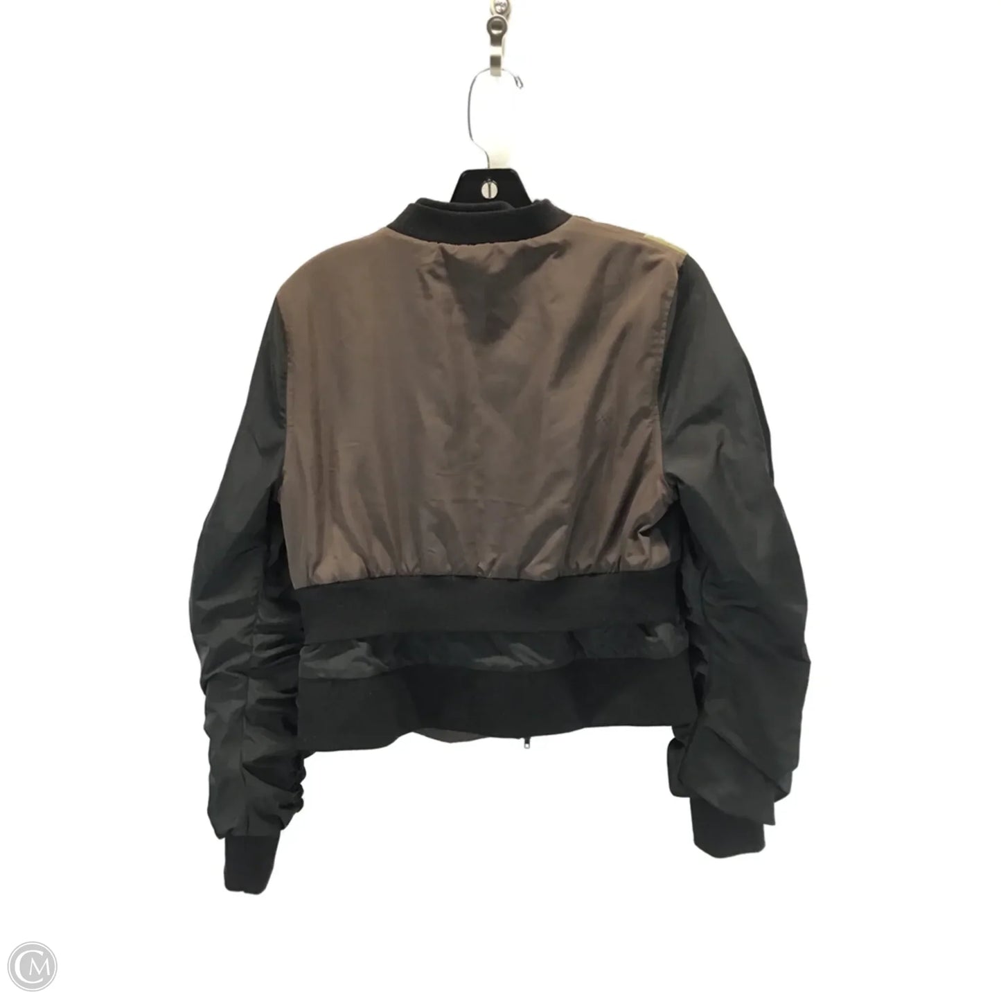 Jacket Puffer & Quilted By Clothes Mentor In Black & Brown, Size: M