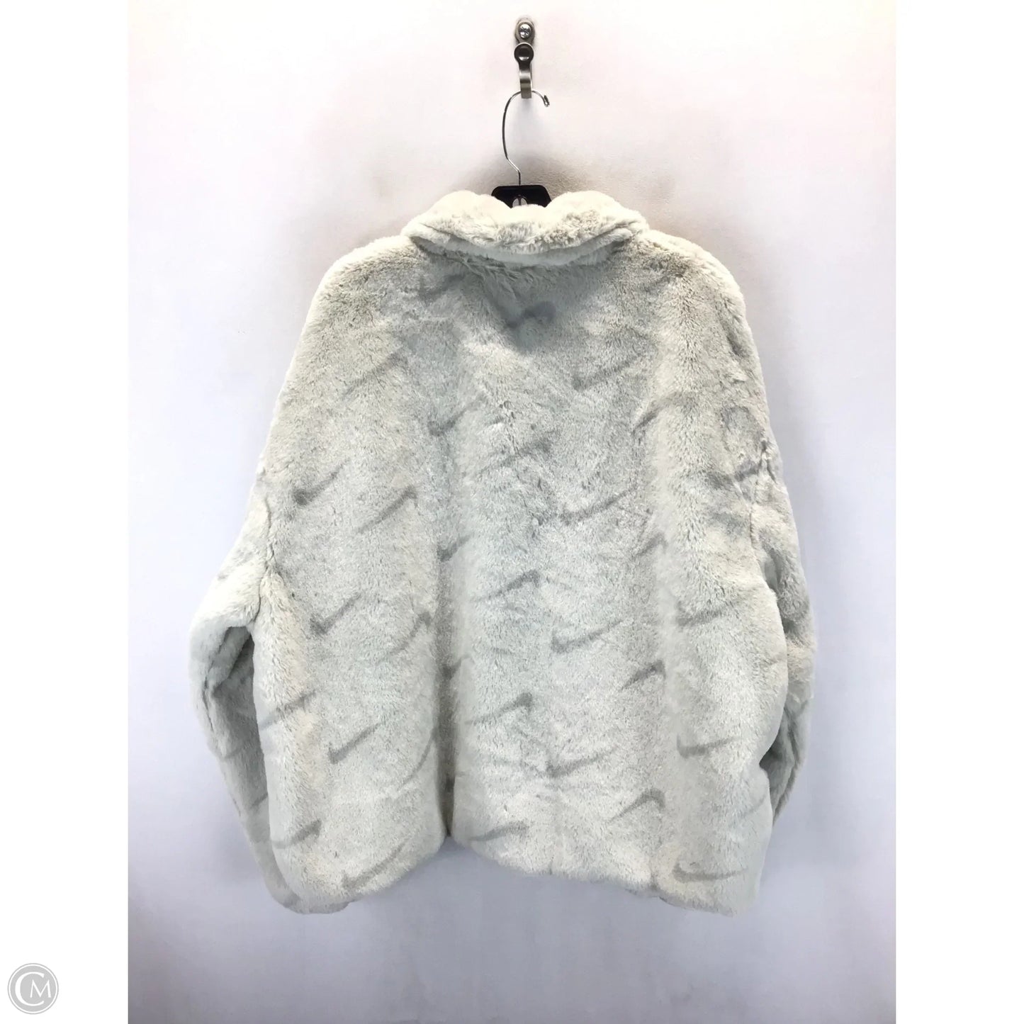 Jacket Faux Fur & Sherpa By Nike Apparel In Cream, Size: Xl