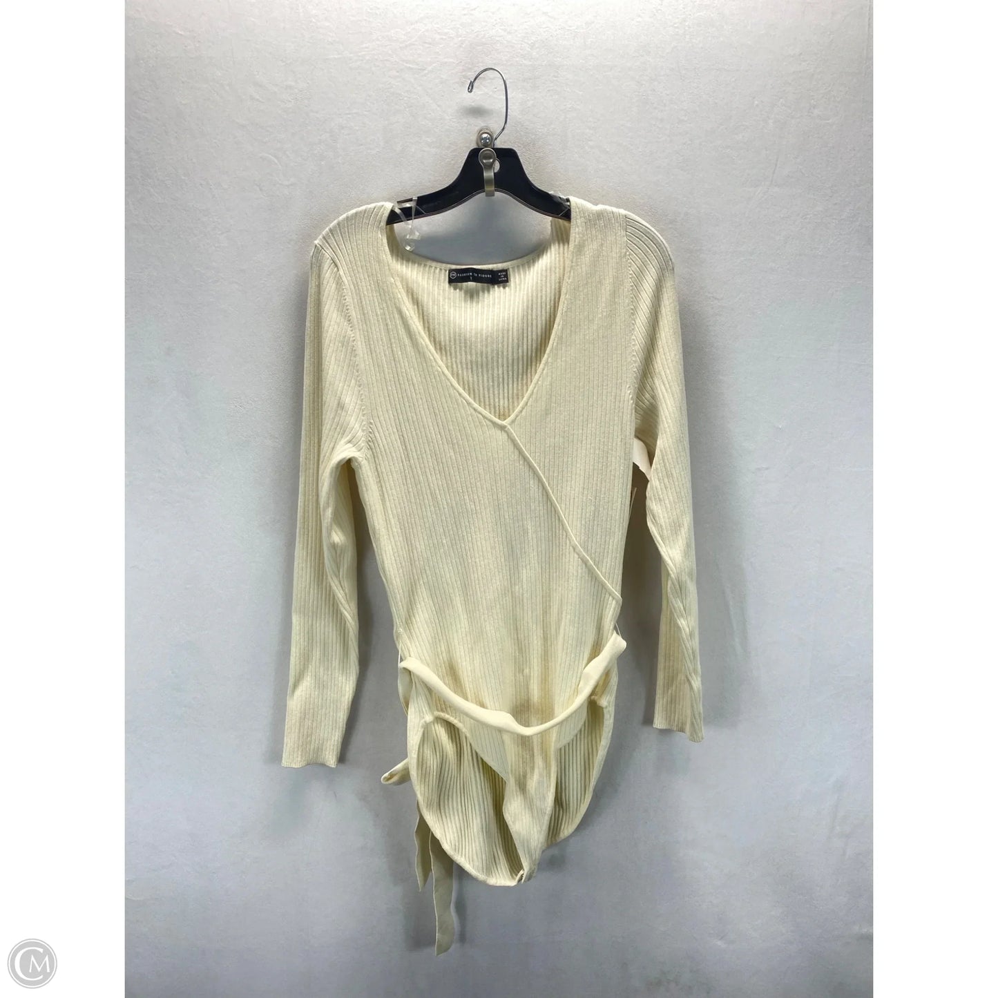Bodysuit By Fashion To Figure In Cream, Size: 1x