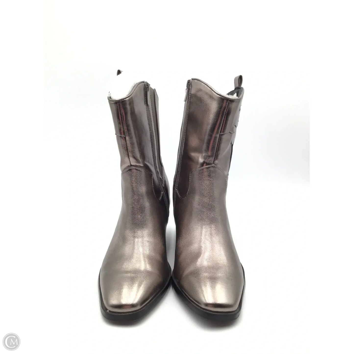 Boots Mid-calf Heels By Clothes Mentor In Rose Gold, Size: 11