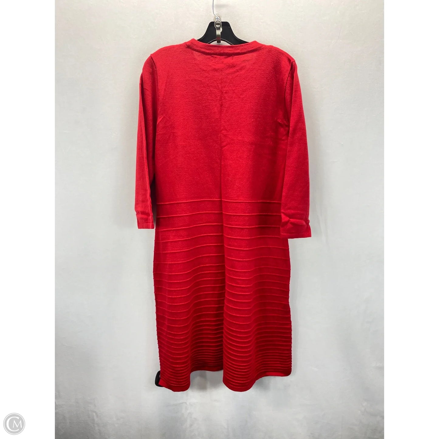 Dress Sweater By Nine West In Red, Size: L