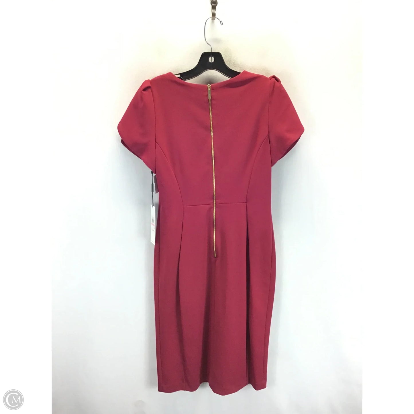 Dress Work By Calvin Klein In Maroon, Size: 10
