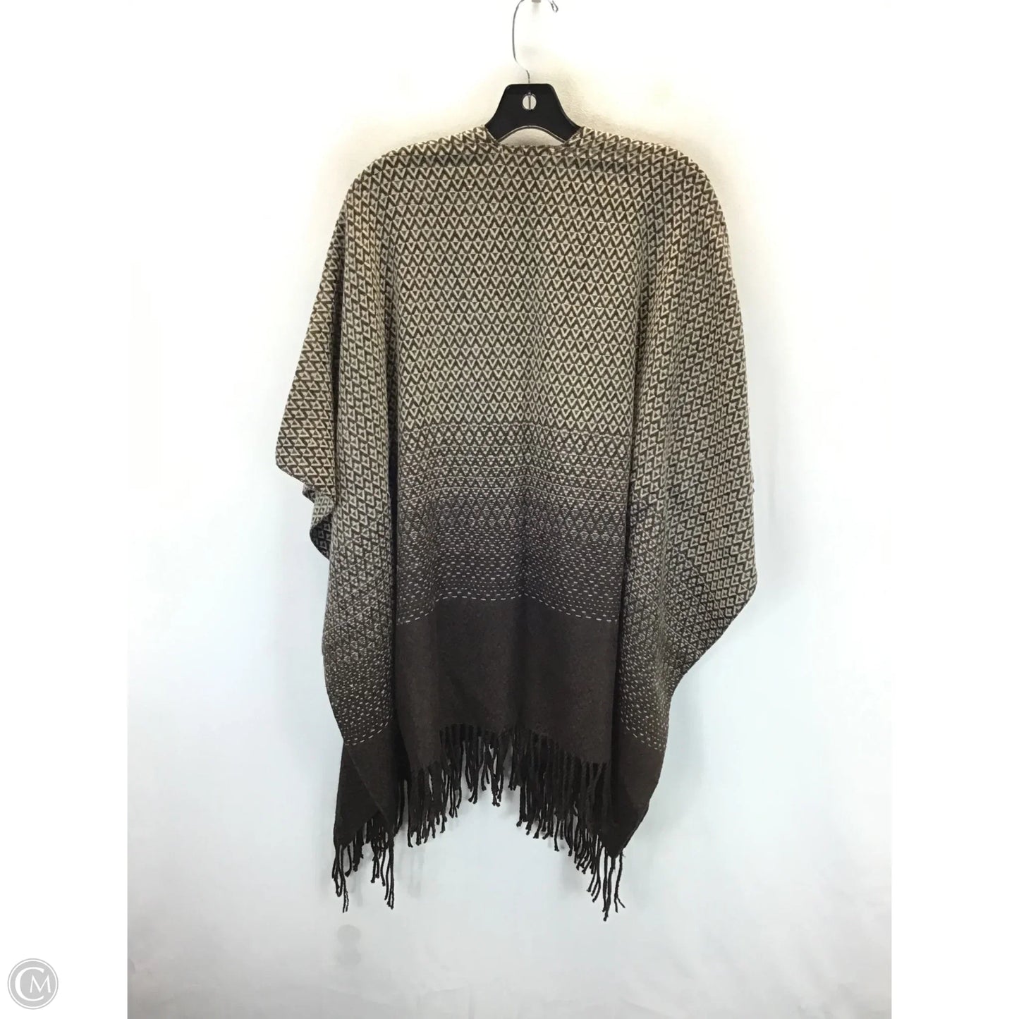 Shawl By Apt 9 In Brown & Cream, Size: Osfm