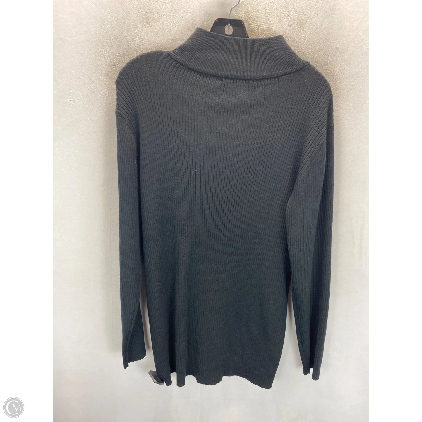 Sweater By Ashley Stewart In Black, Size: 18