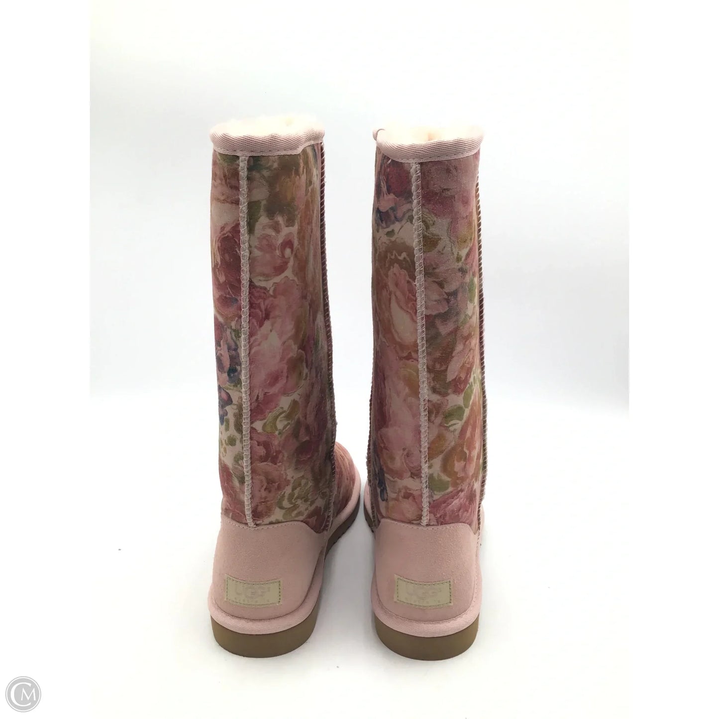 Boots Designer By Ugg In Floral Print, Size: 9