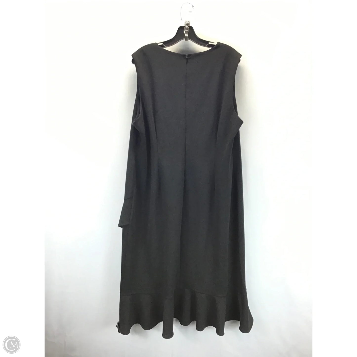 Dress Casual Midi By Calvin Klein In Black, Size: 20