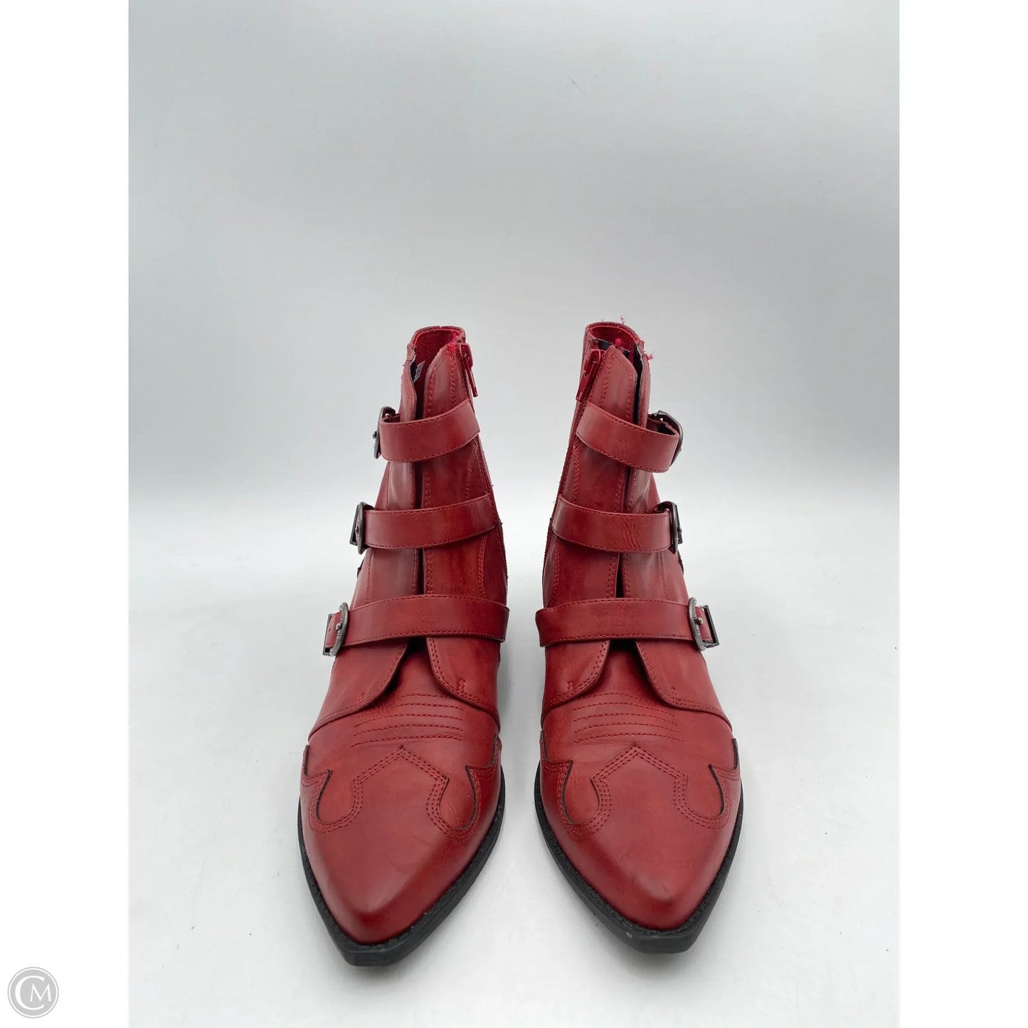 Boots Ankle Heels By American Eagle In Red, Size: 10