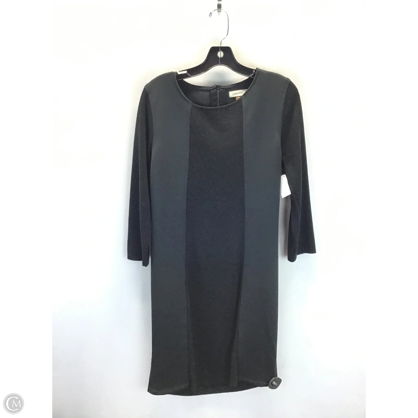 Dress Casual Midi By Calvin Klein In Black, Size: L