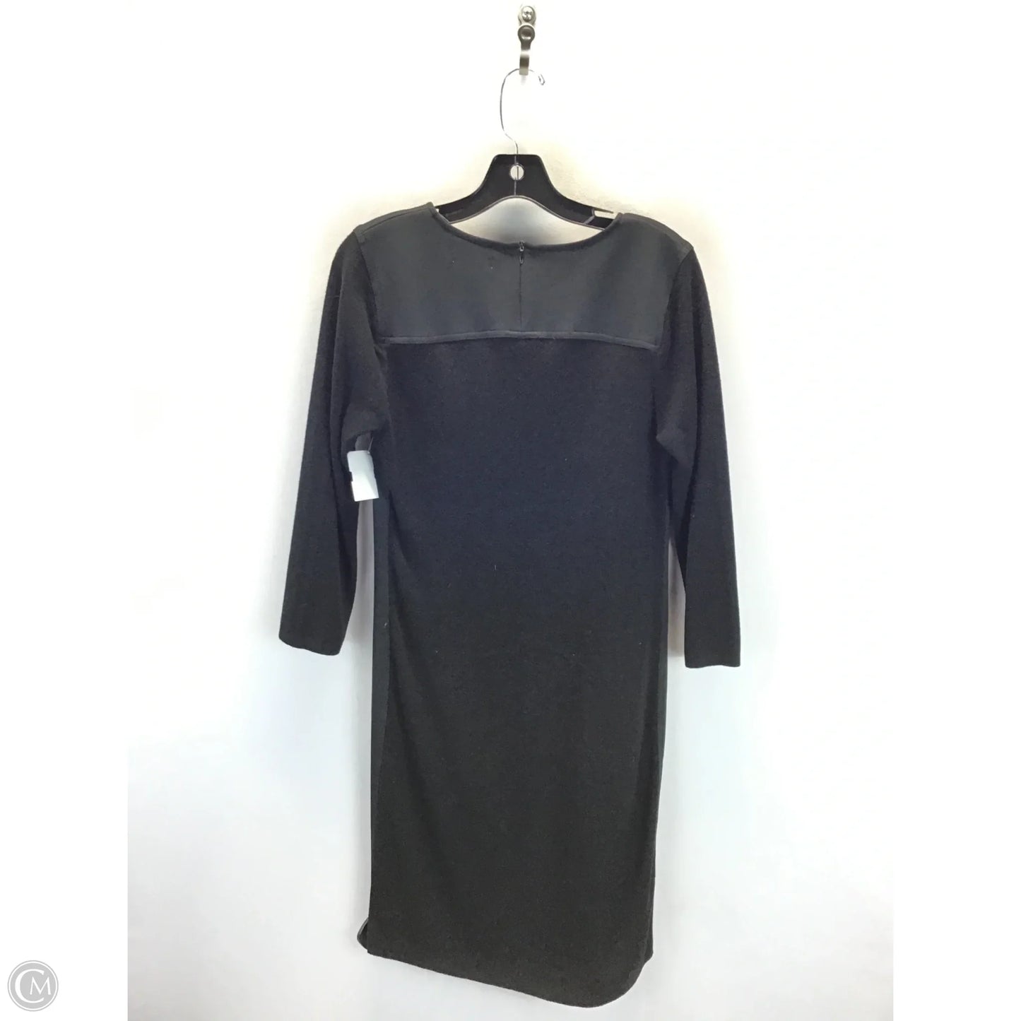 Dress Casual Midi By Calvin Klein In Black, Size: L