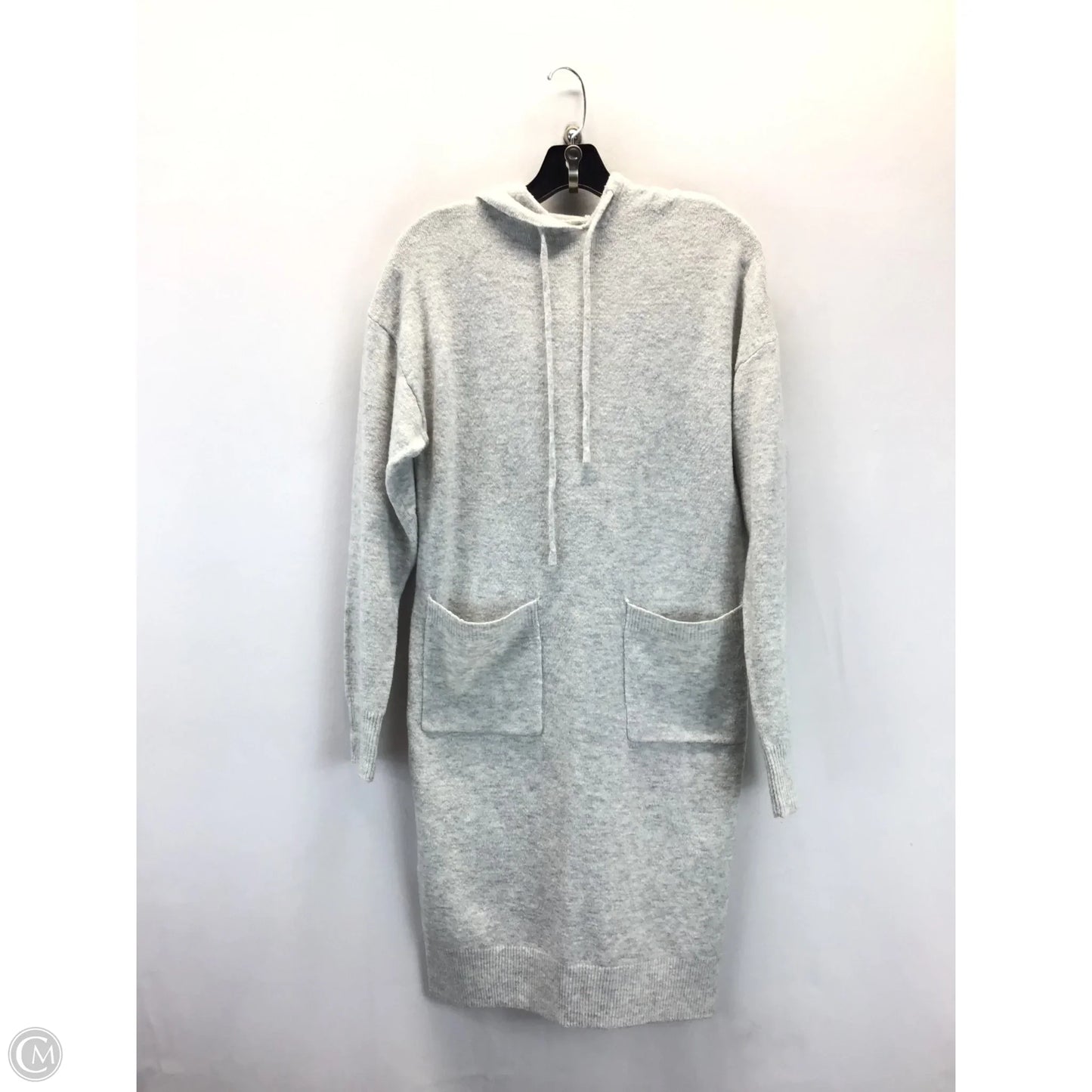 Dress Casual Midi By A New Day In Grey, Size: Xs