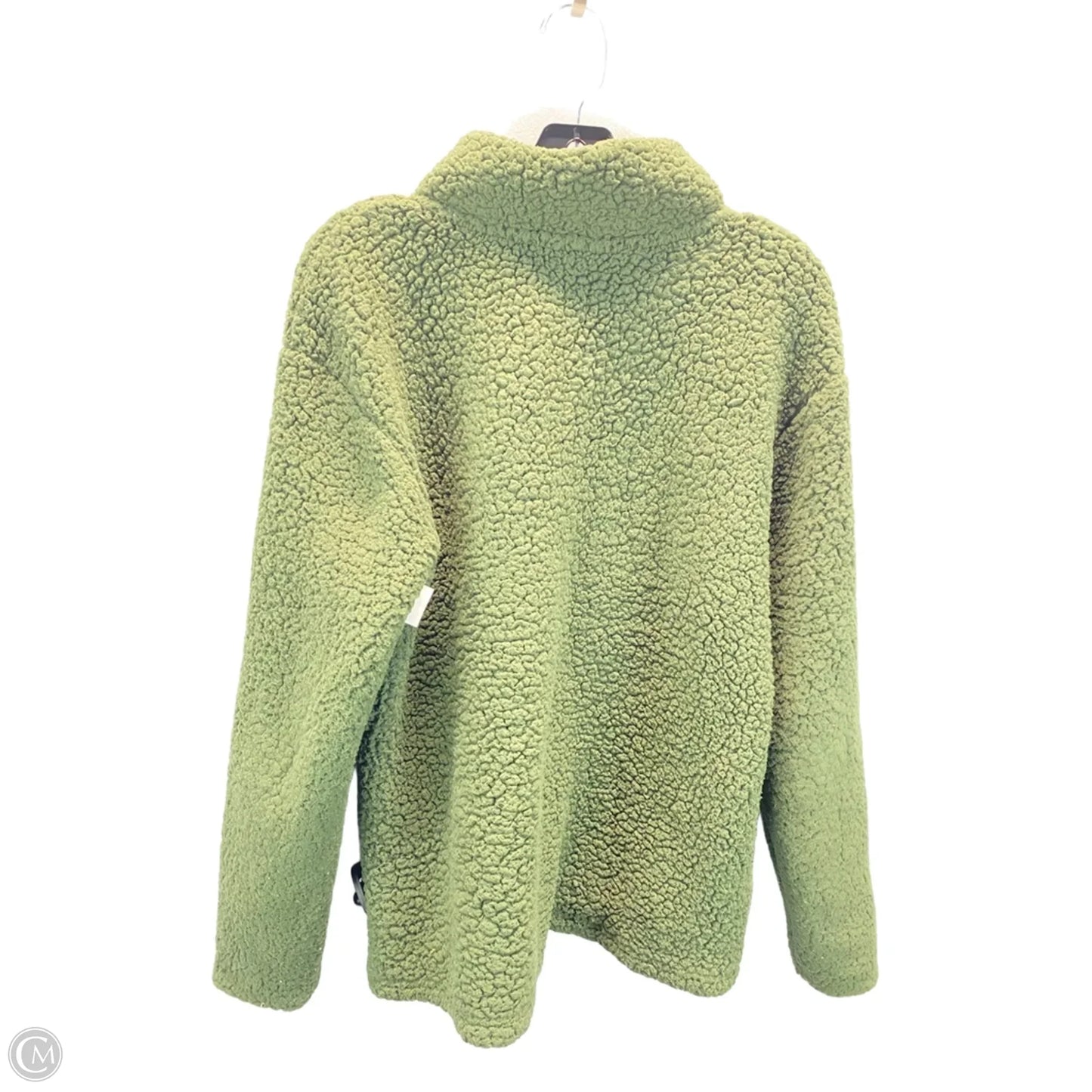 Jacket Faux Fur & Sherpa By Pink In Green, Size: M