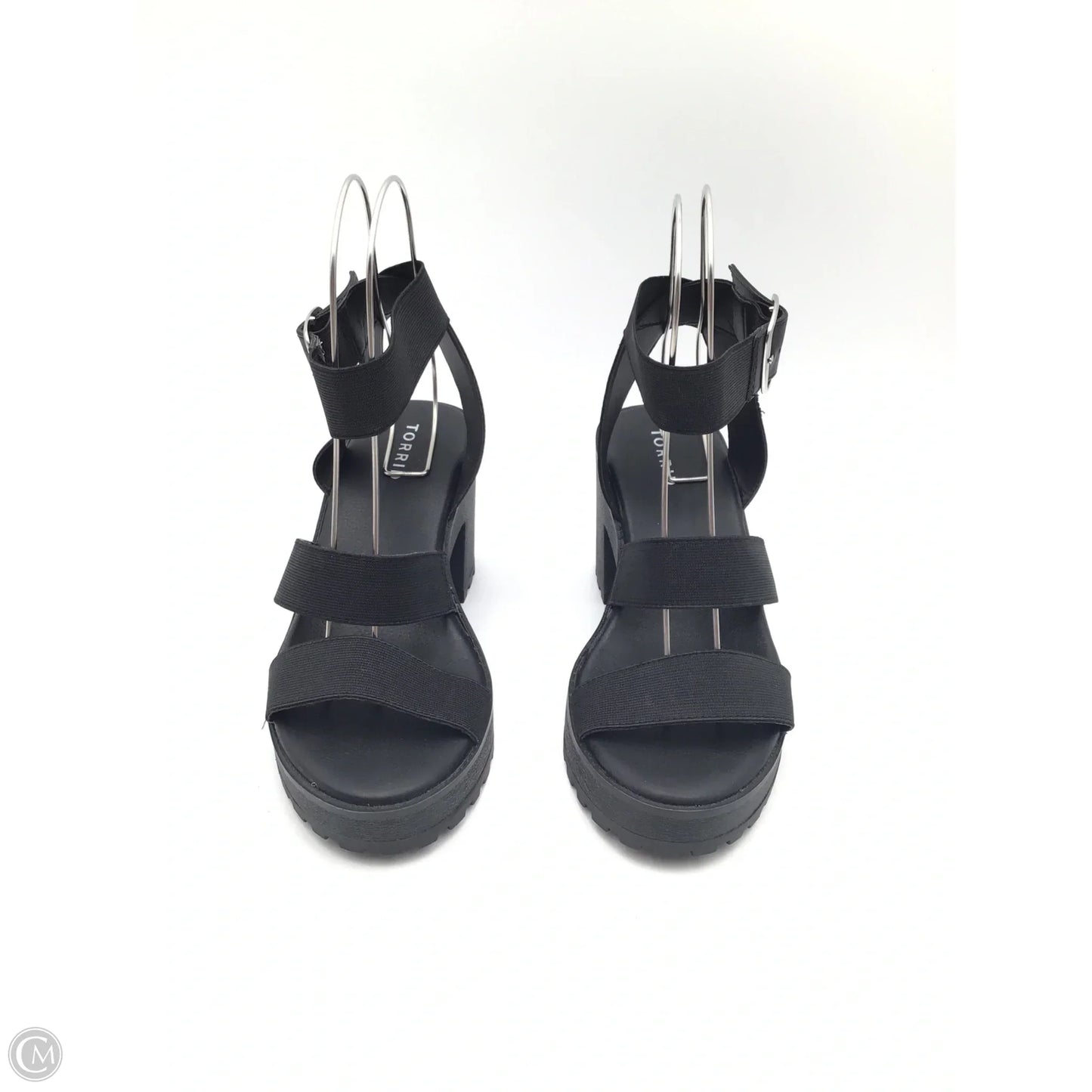 Sandals Heels Block By Torrid In Black, Size: 7.5