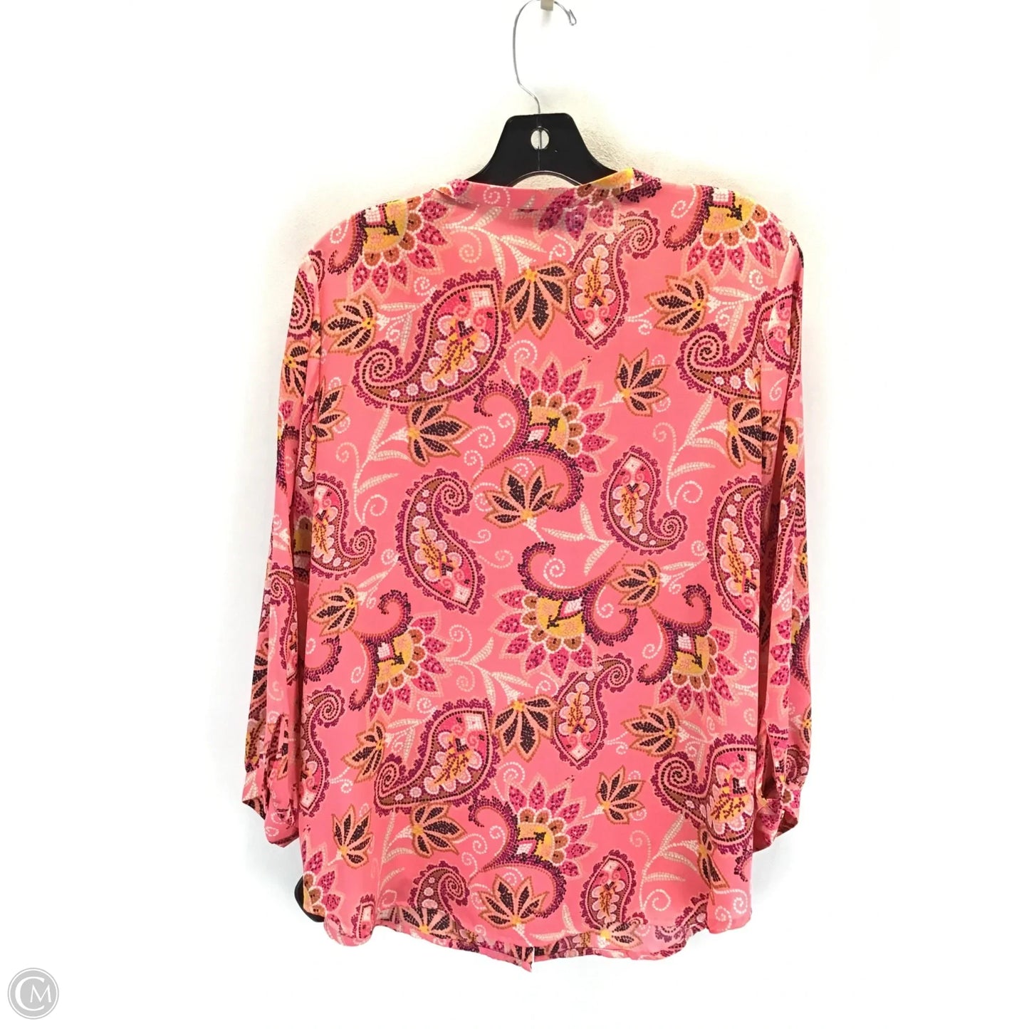 Top Long Sleeve By Liz Claiborne In Multi-colored, Size: L