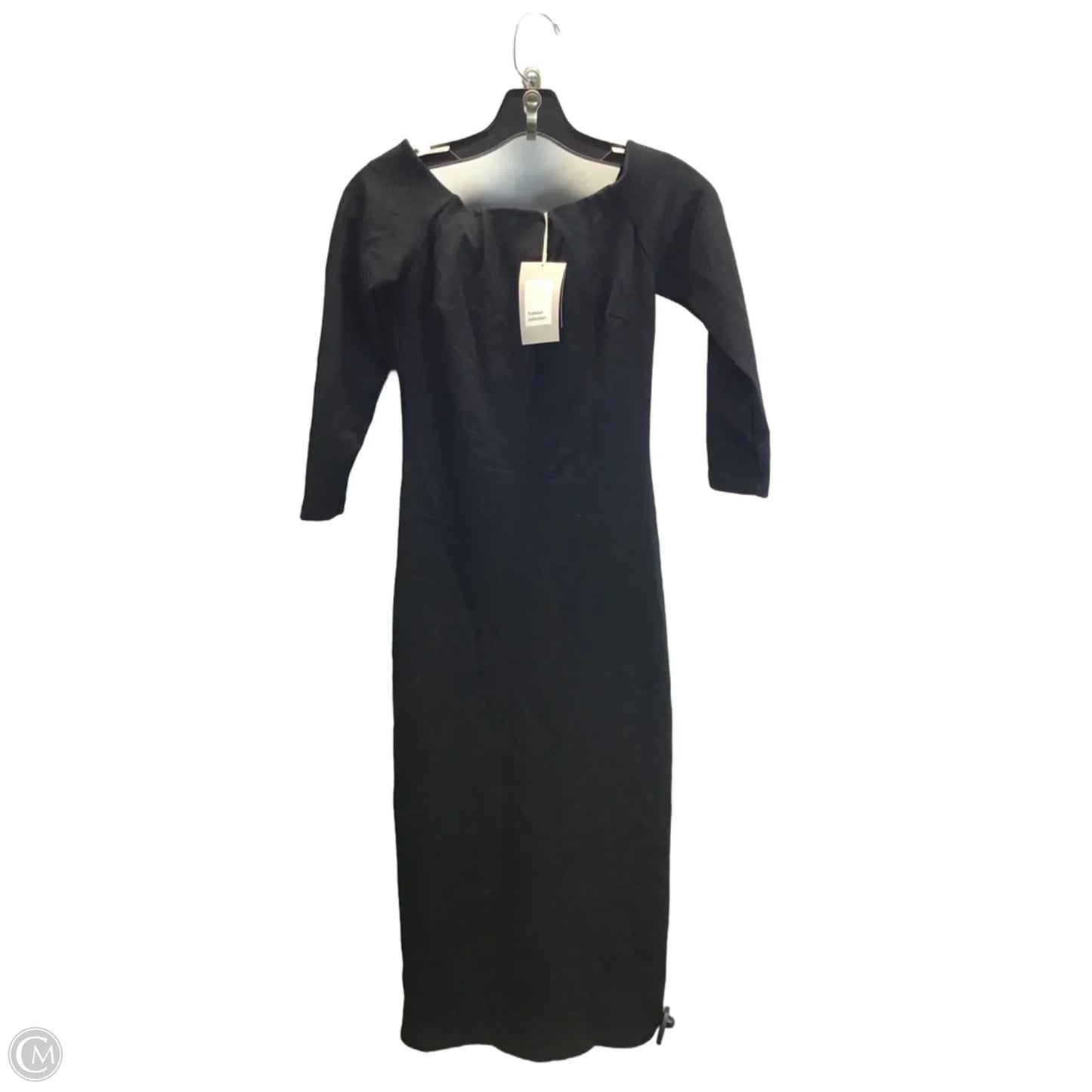 Dress Casual Midi By Zara In Black, Size: S