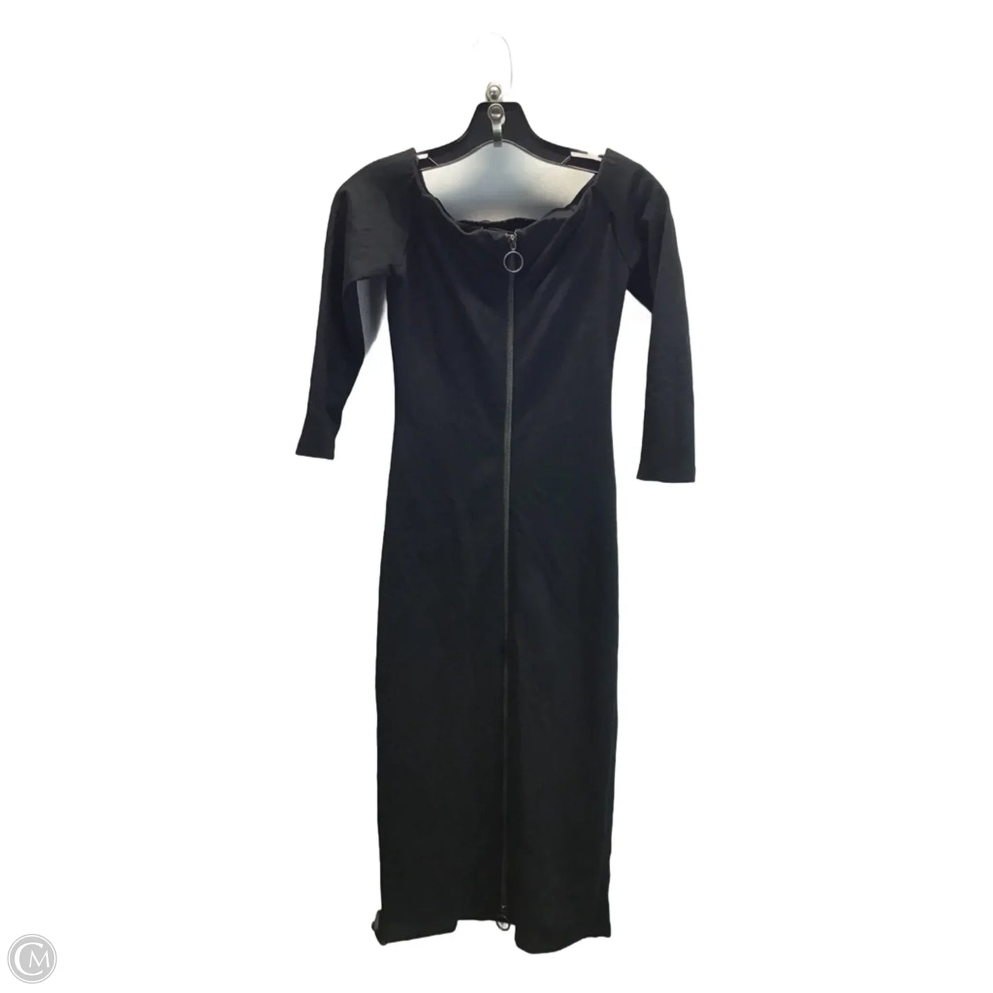 Dress Casual Midi By Zara In Black, Size: S