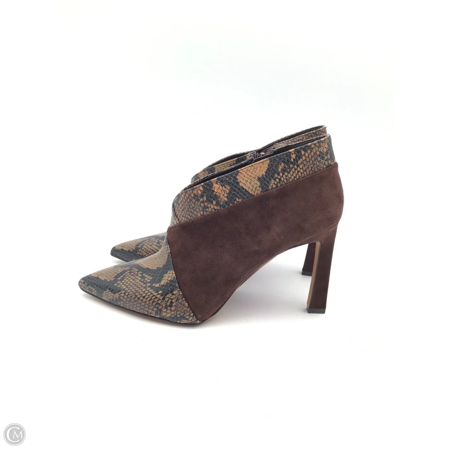 Boots Ankle Heels By Vince Camuto In Snakeskin Print, Size: 11