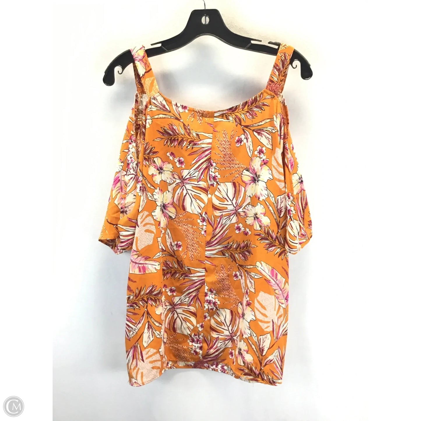 Top Short Sleeve By Clothes Mentor In Floral Print, Size: 2x